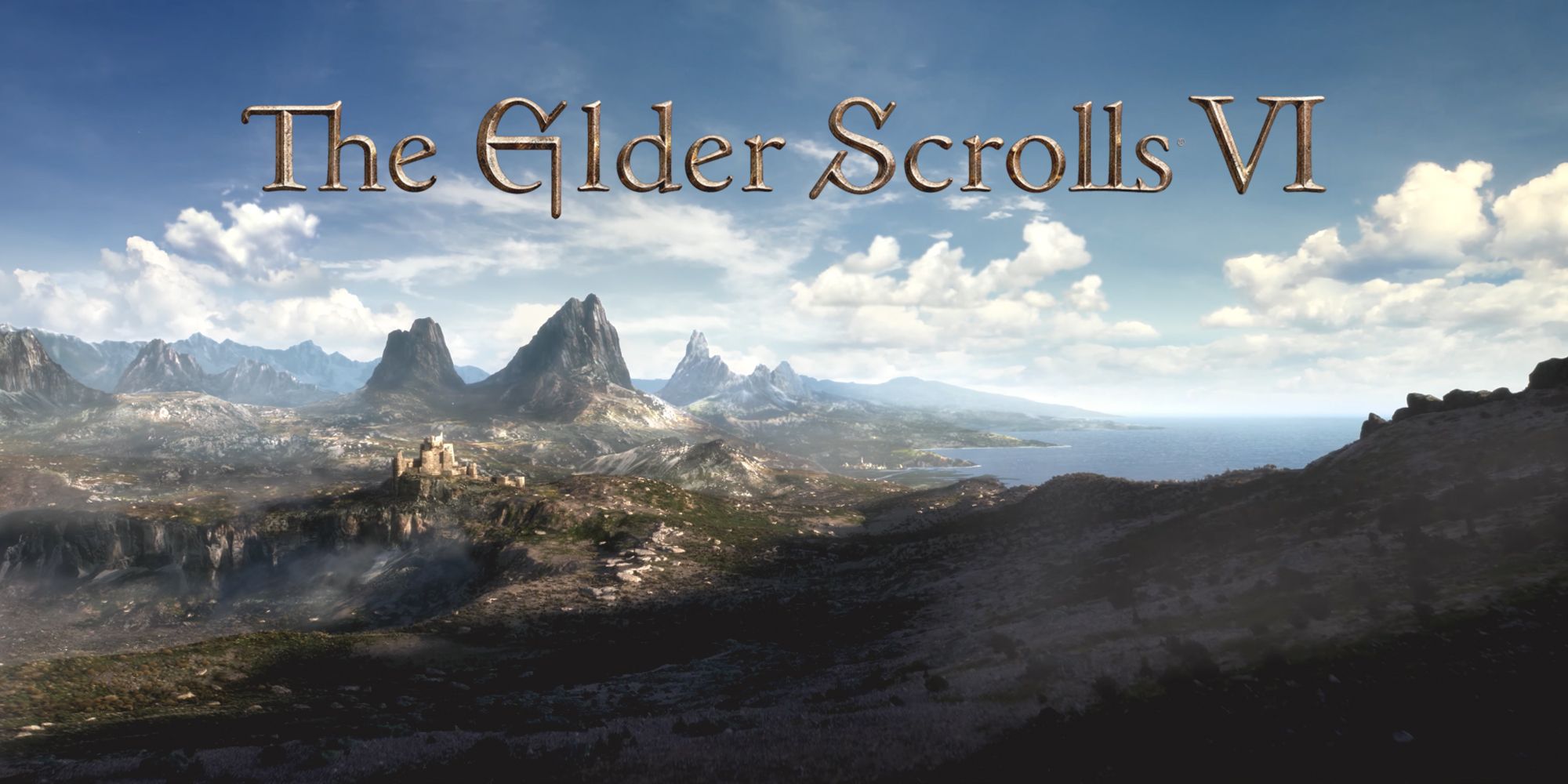 The Elder Scrolls TES 6 reveal teaser screenshot with flat shadows