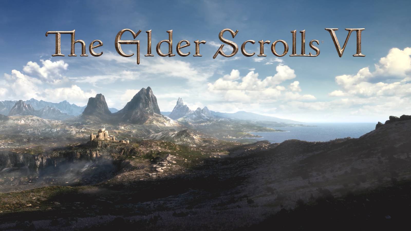 The Elder Scrolls TES 6 reveal teaser screenshot with flat shadows
