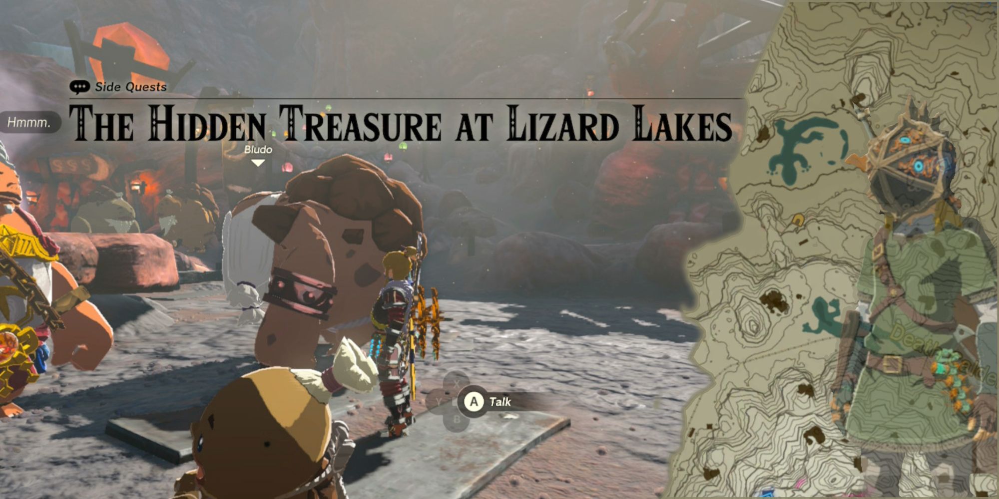 Zelda: Tears of the Kingdom - How to Complete The Hidden Treasure at Lizard  Lakes