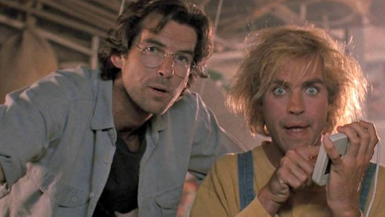 Dr. Angelo and Jobe in The Lawnmower Man