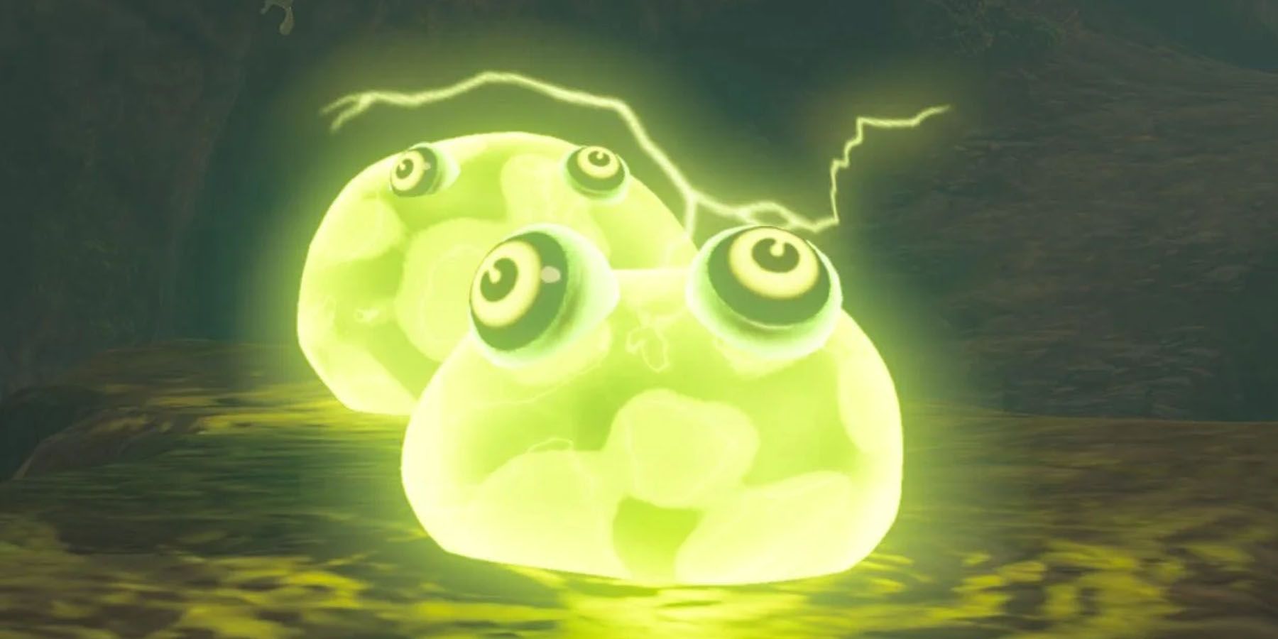 A screenshot of an Electic Chuchu from The Legend of Zelda: Tears of the Kingdom.