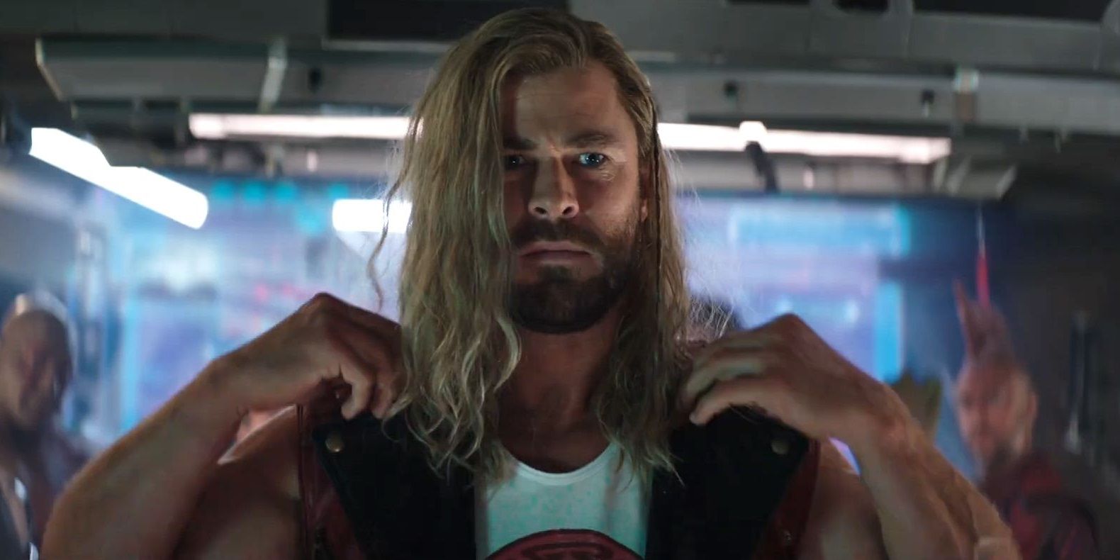 Thor on the Guardians' ship in Thor Love and Thunder