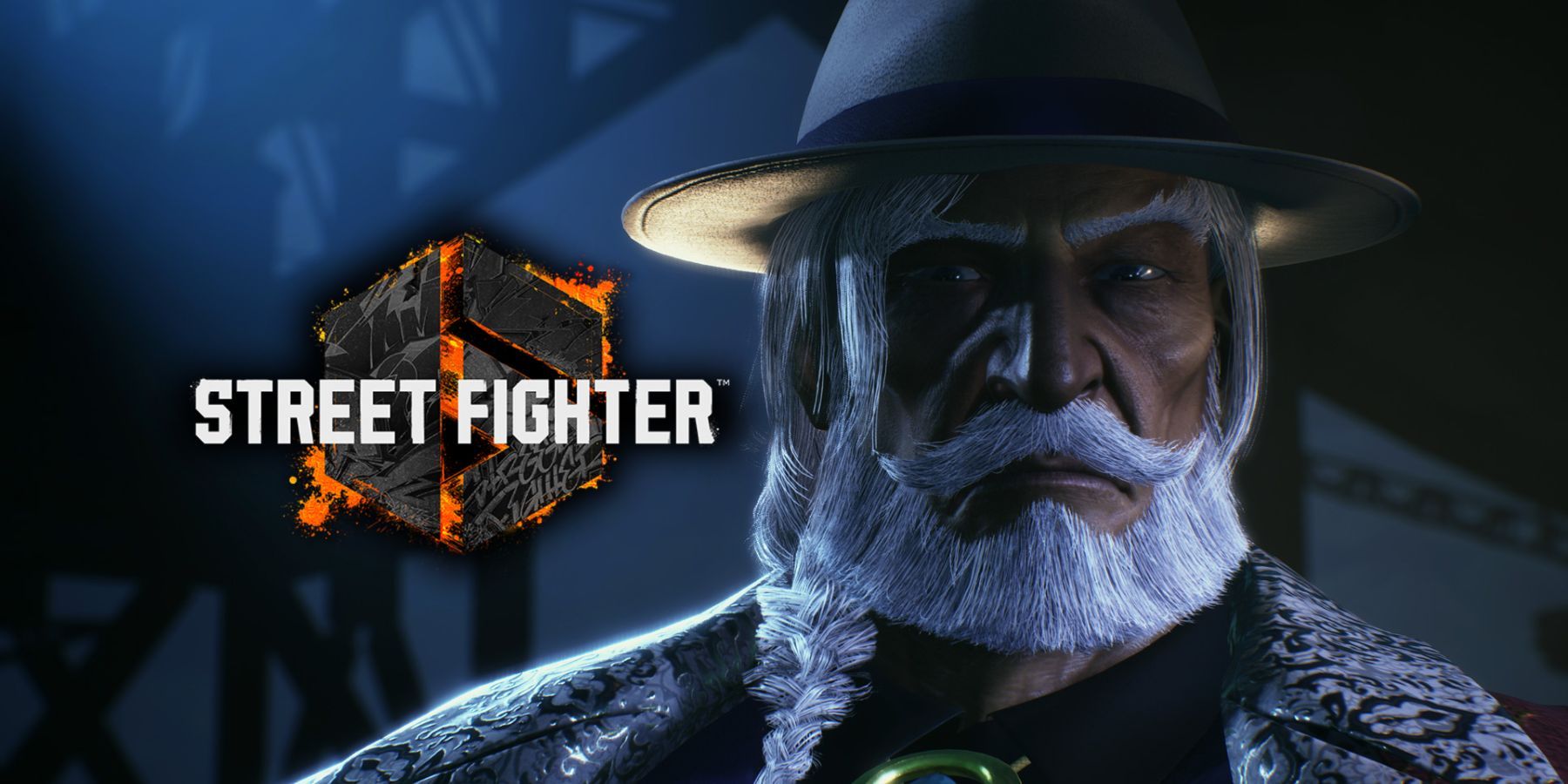 image showing jp the new character in street fighter 6 next to the game's logo.
