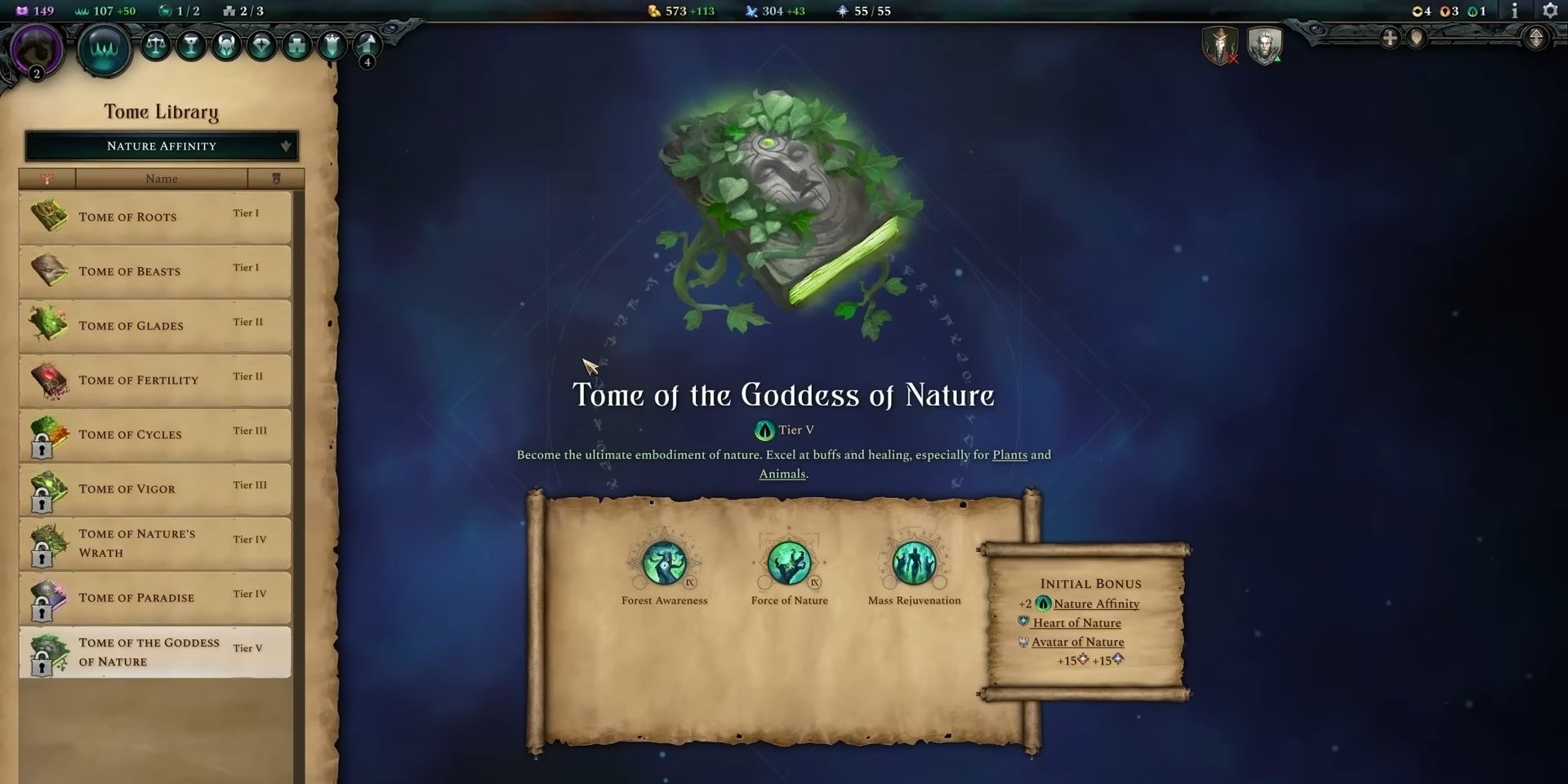 Age Of Wonders 4 Tome Of The Godess Of Nature