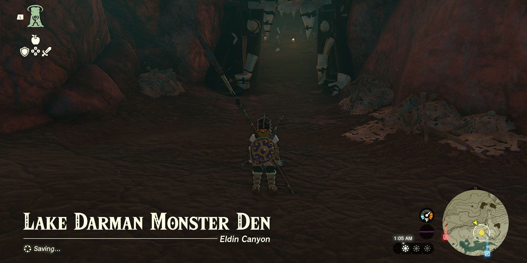 The Battle for Eldin side adventure in Zelda: Tears of the Kingdom.