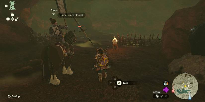 The Battle for Eldin side adventure in Zelda: Tears of the Kingdom.