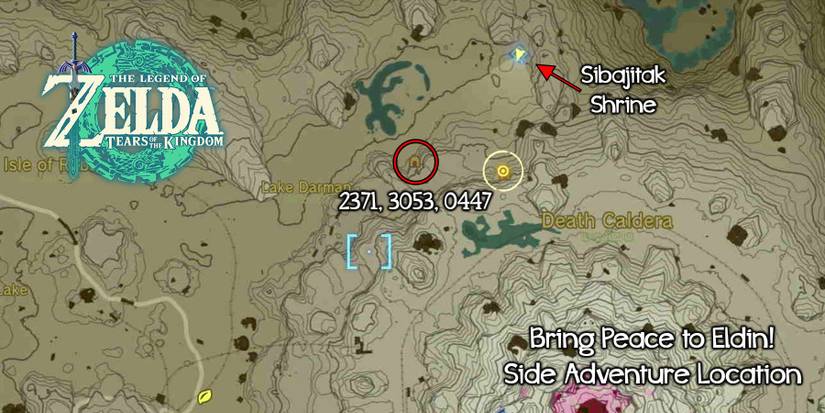 The Battle for Eldin side adventure in Zelda: Tears of the Kingdom.