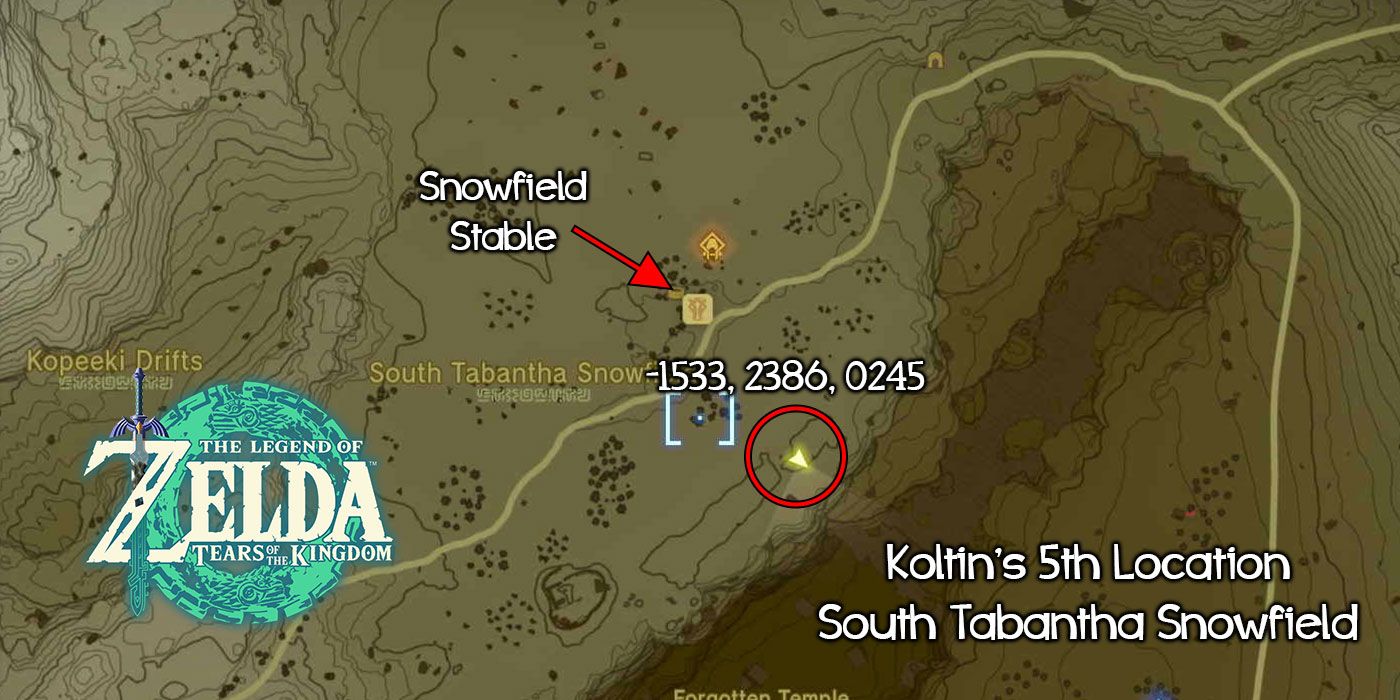 Koltin's Fifth Location in Tears of the Kingdom.