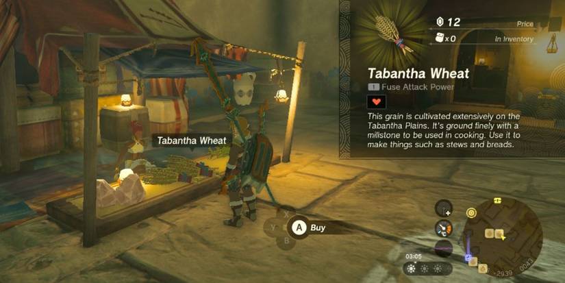 totk tears of the kingdom tabantha wheat buy