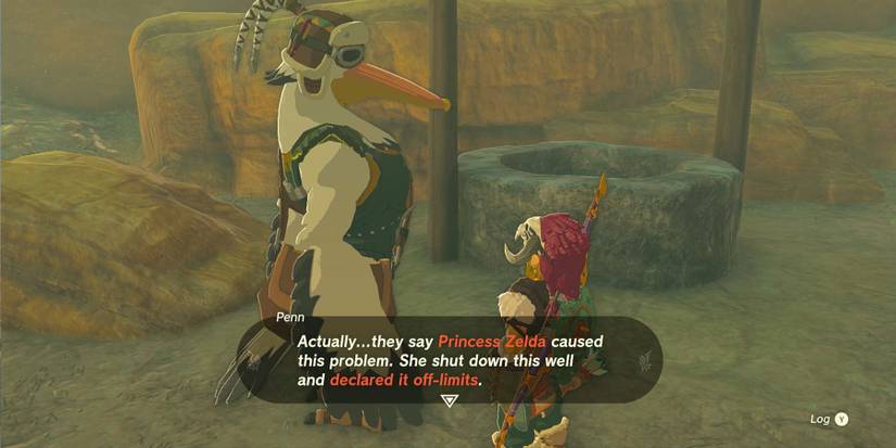 The Blocked Well quest in Zelda: Tears of the Kingdom.