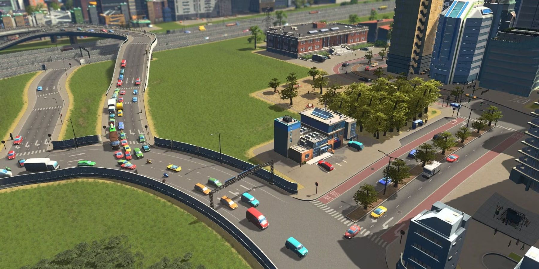 Traffic in Cities Skylines