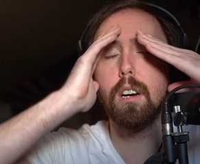 twitch streamer asmongold facepalming
