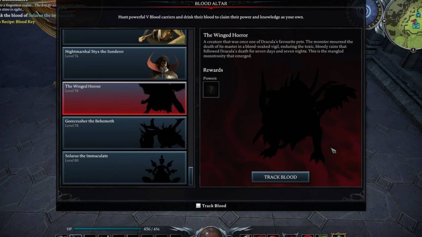 winged horror profile v rising