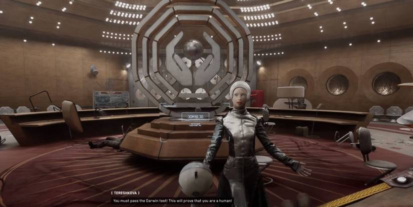 tereshkova asking the player to pass the darwin test atomic heart