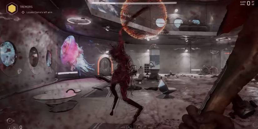 plyusch attacking the player atomic heart