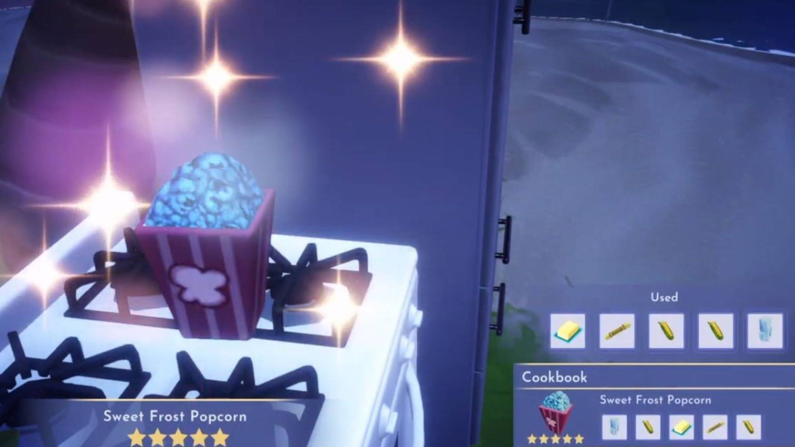 how to make sweet frost popcorn dreamlight valley