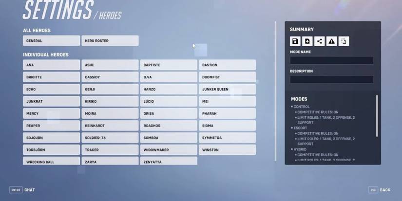 overwatch 2 custom game settings
