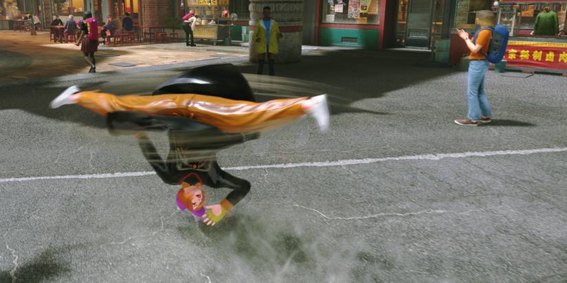 Using Spinning Bird kick in the world in Street Fighter 6