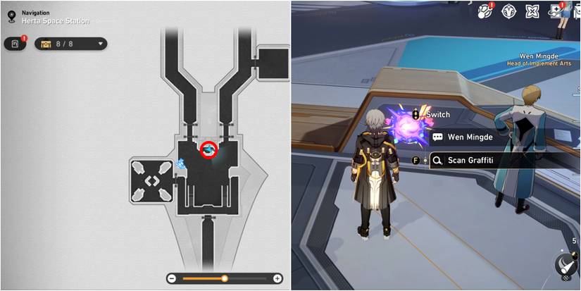 volume one hidden graffiti 1 location in honkai star rail