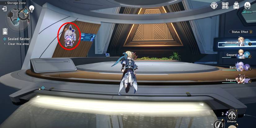 volume one sealed sector difficulity 3 graffiti 3 location in honkai star rail