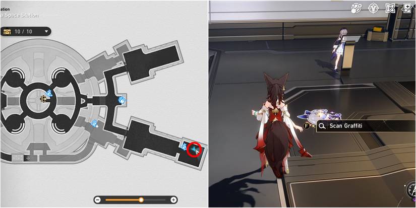 volume three hidden graffiti 1 location in honkai star rail