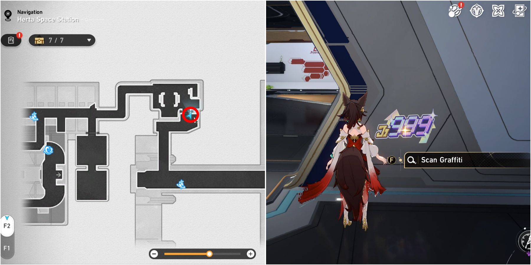 volume two hidden graffiti 3 location in honkai star rail