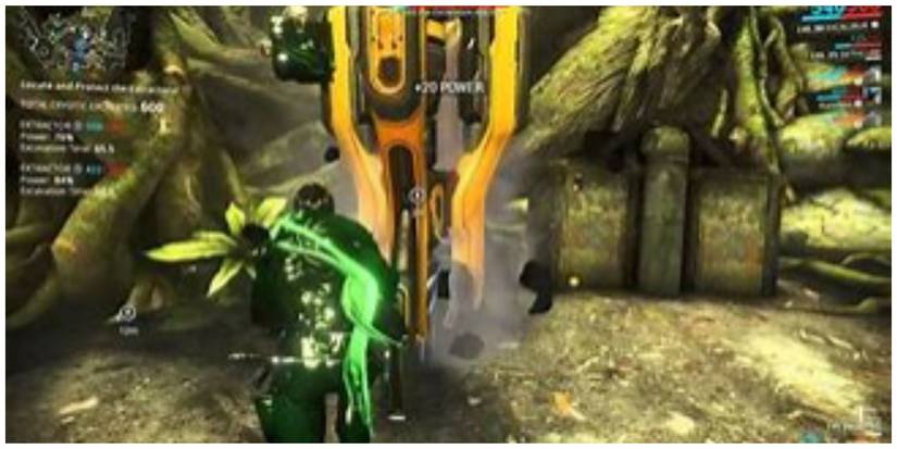 Warframe Excavation Mission Gameplay