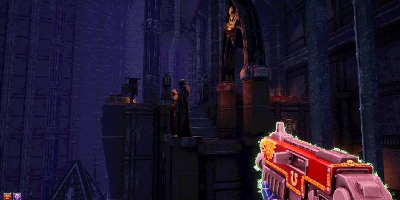 Warhammer 40000 Boltgun Staircase Across