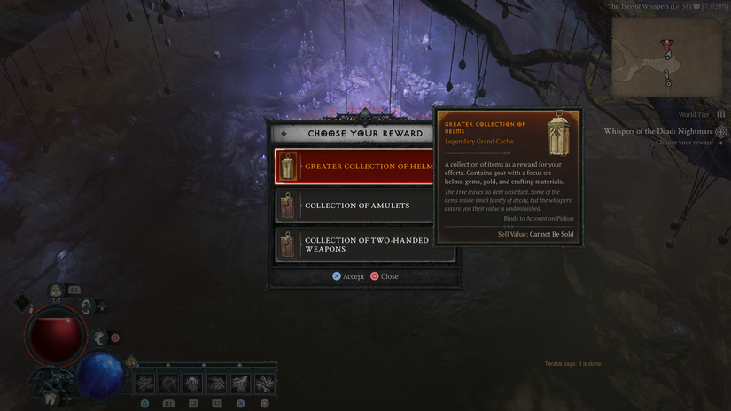 Whispers of the Dead Rewards in Diablo 4