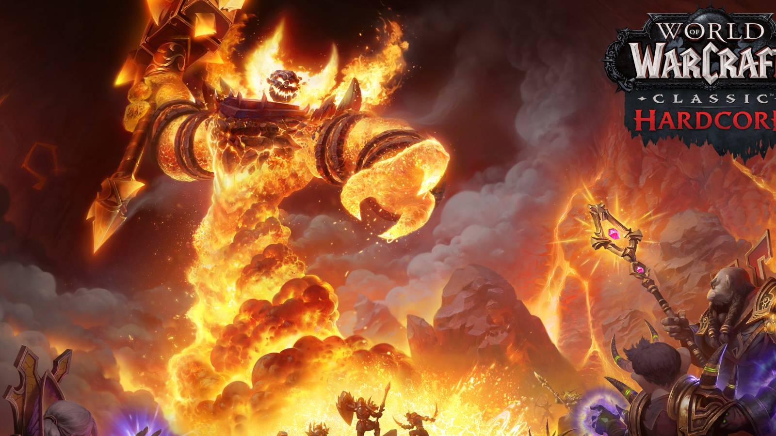 wow cl molten core one life permadeath logo