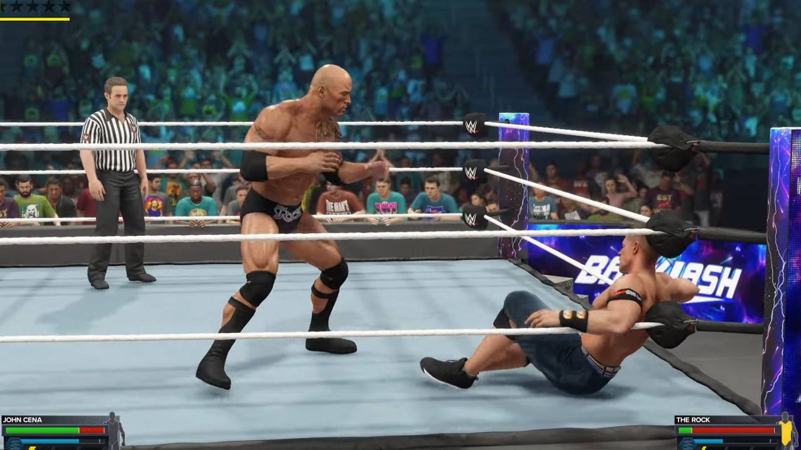 wwe 2K23 john cena and the rock