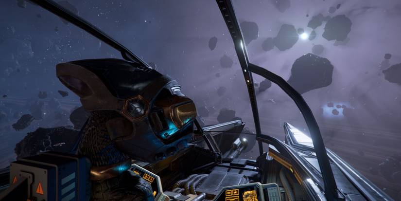 A player flying through space in X4: Foundations