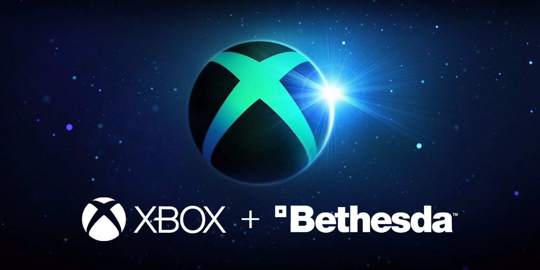 Xbox and Bethesda Games logos over Xbox background