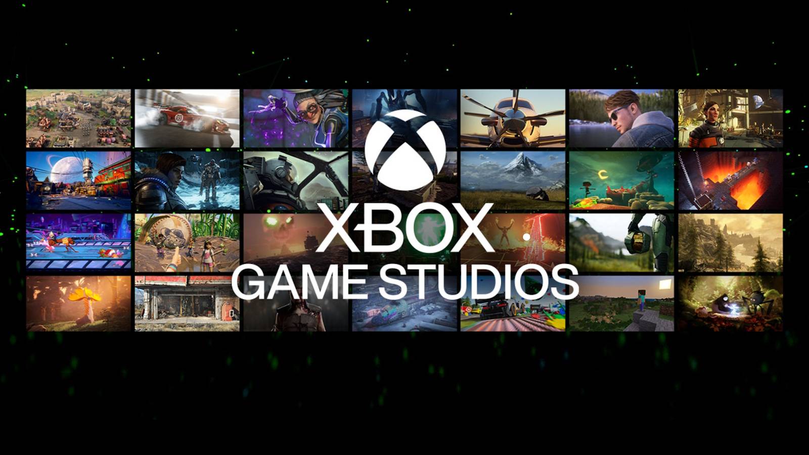 Xbox Game Studios promo art with games