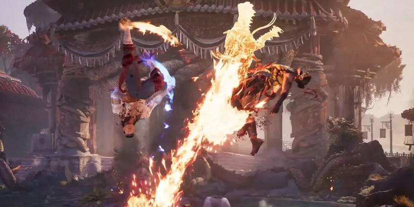 Liu Kang Performing An Air Combo
