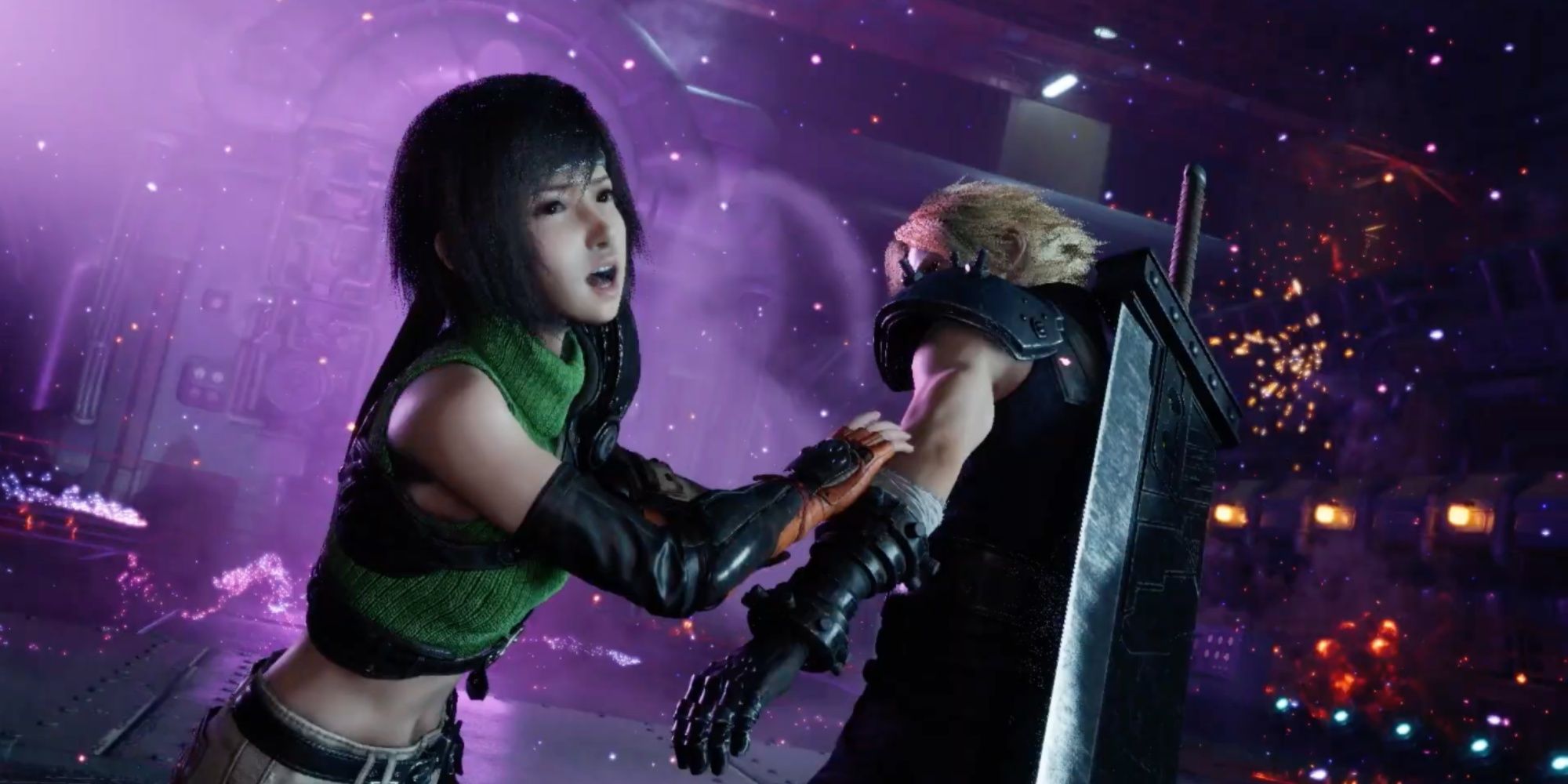 Yuffie and Cloud in Final Fantasy 7 Rebirth