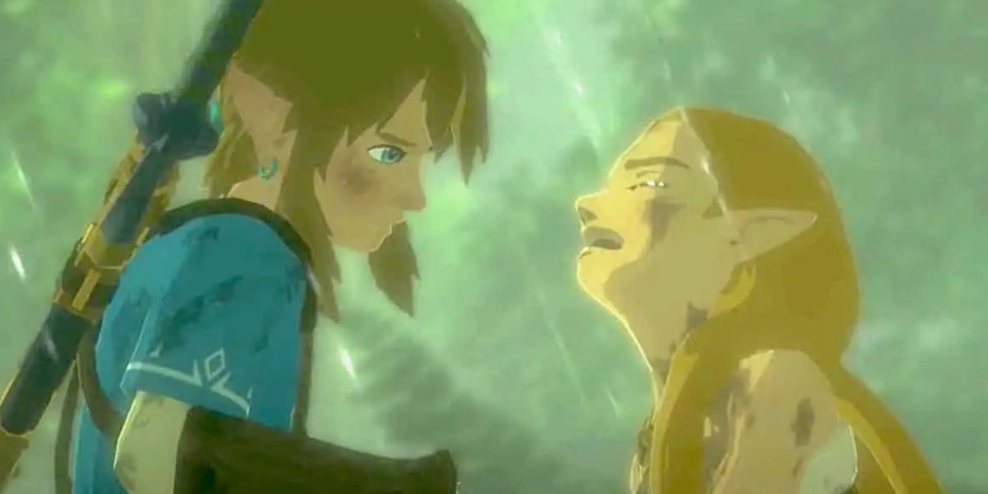 Zelda Sobbing in Legend of Zelda: Breath of The Wild