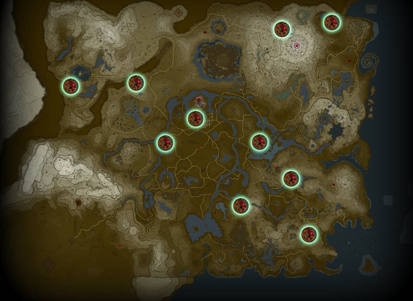 Zelda Tears of the Kingdom Stalnox Locations Surface