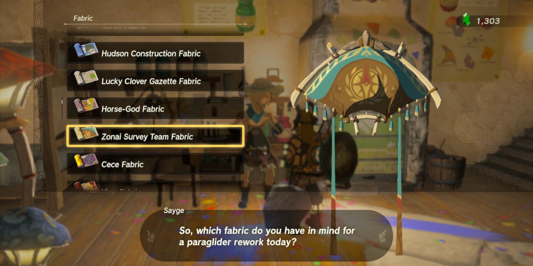 Zelda: Tears of the Kingdom - All Paraglider Fabrics and How to Get Them