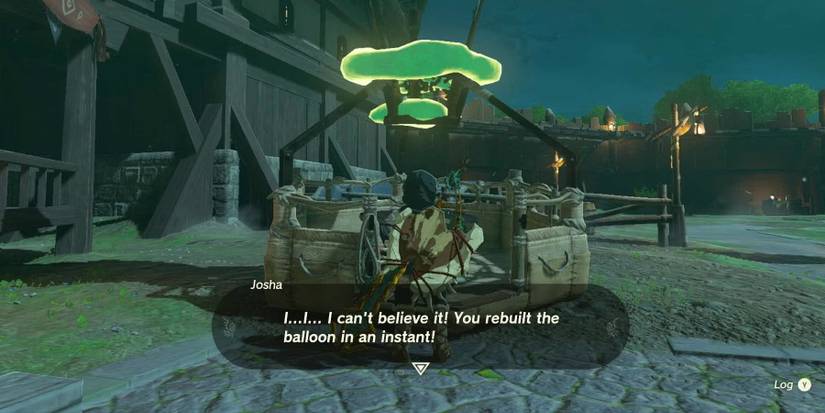 zelda totk link talking to josha