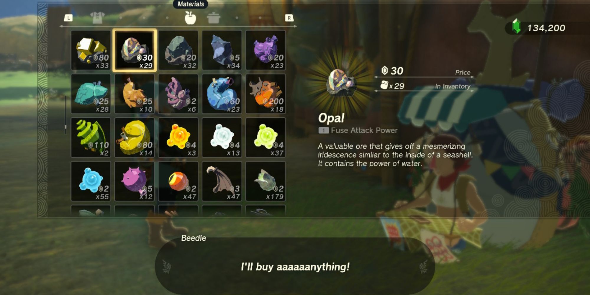 Zelda Tears of the Kingdom How to Get Opals and What to do With Them