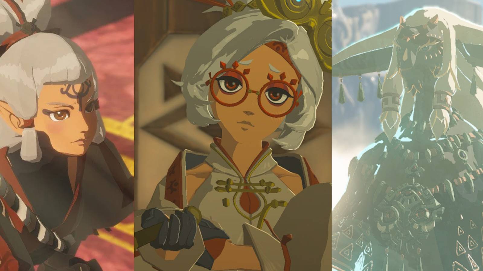 Impa in Hyrule Warriors; Purah in TOTK; King Rauru's ghost in TOTK