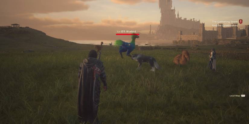 Clive faces a Bluebird in Final Fantasy 16