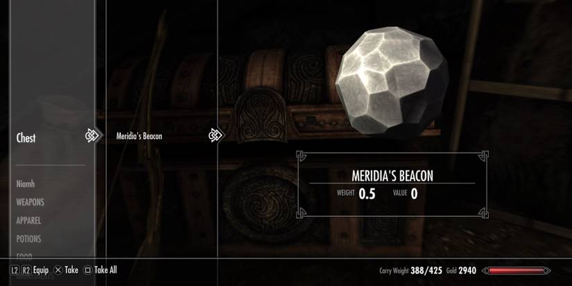 Meridia's Beacon in Skyrim