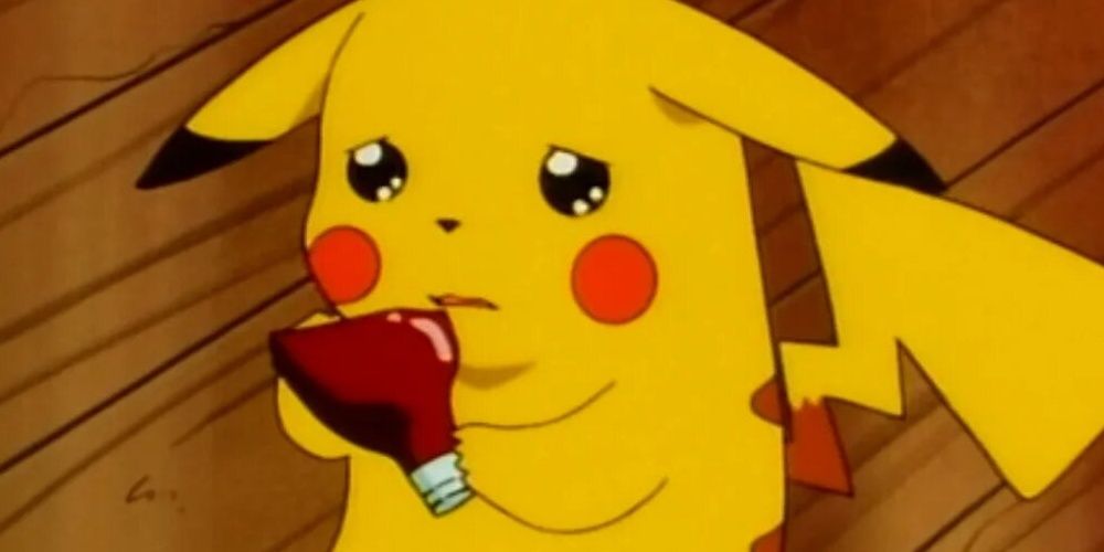 Pikachu Crying Over A Broken Ketchup Bottle