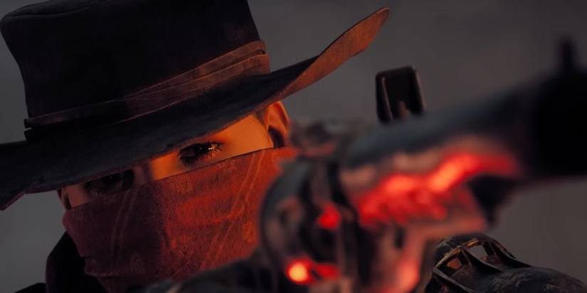 Gunslinger Aiming His Gun