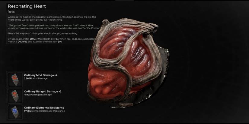 Relic screen in Remnant 2