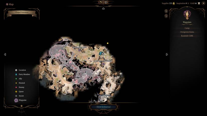 Baldurs Gate 3_Overgrown Ruin_Side Entry_Map