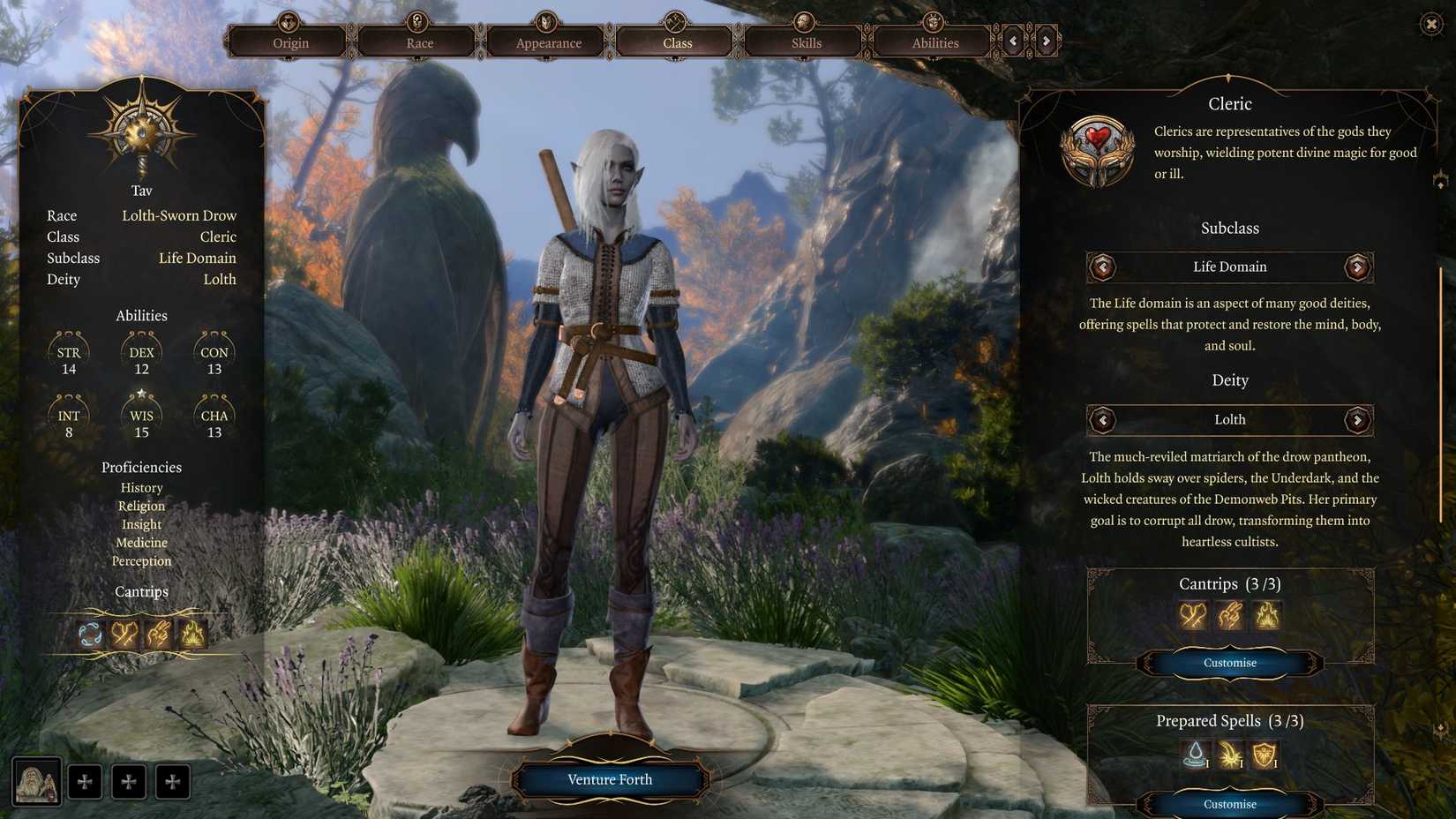 Baldurs Gate 3 Best Cleric Class Build Life Domain