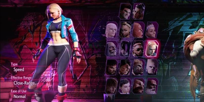 Cammy On The Character Select 